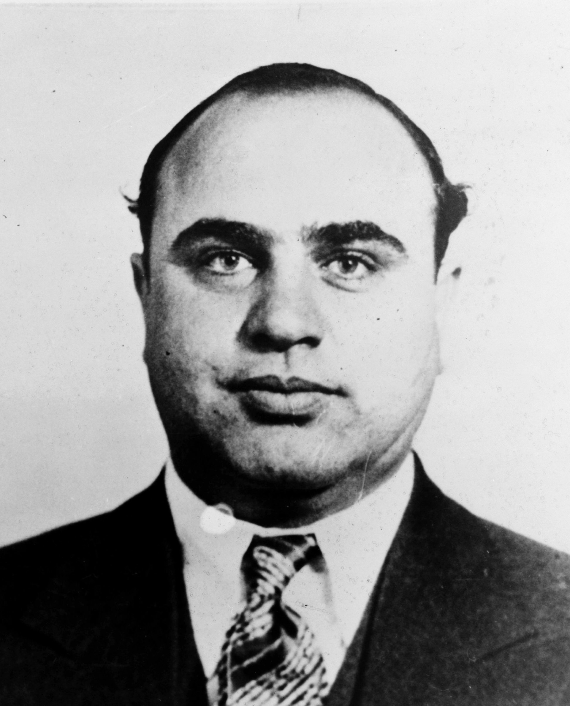 A mugshot of infamous gang leader Al Capone