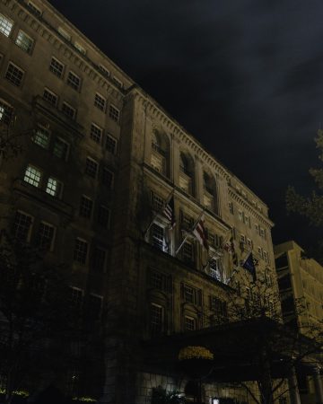 Hay-Adams Hotel in Washington D.C. night haunted location in D.C.